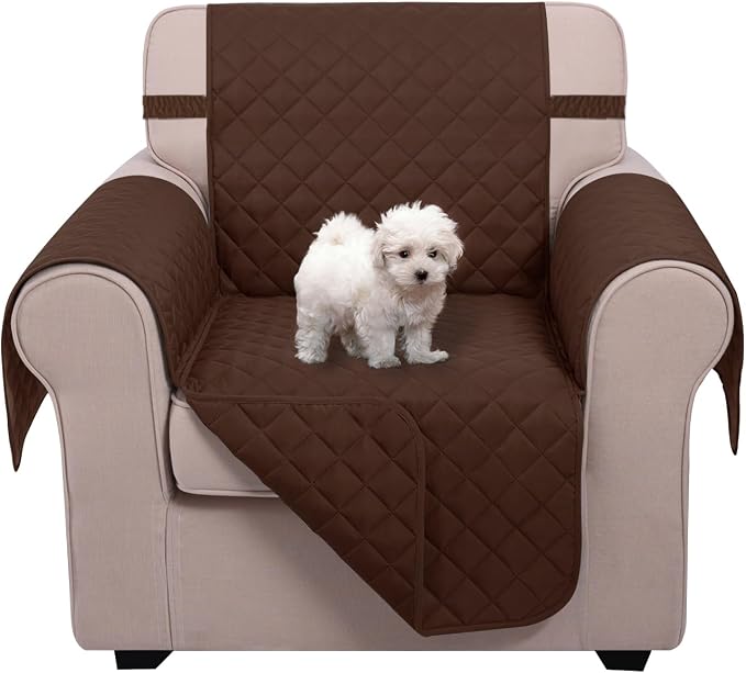 U-NICE HOME Reversible Recliner Chair Covers, Pet Friendly, Elastic Straps by U-NICEHOME