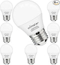 comzler E26 Base 8 Pack Light Bulbs, 6000K Cool Bright Daylight A15 Light Bulbs, 60 Watt Equivalent120V Energy Saving Refrigerator Small Bulbs, Appliance Eye Protection Light Bulb for Ceiling Fan