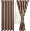 Blackout Curtains for Bedroom, 60 x 63 Inches Length, Cappuccino | Thermal by Hiasan