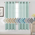 H.VERSAILTEX Linen Curtains Nickel Grommet Natural Linen Semi-Sheer Curtains 2 by HVERSAILTEX