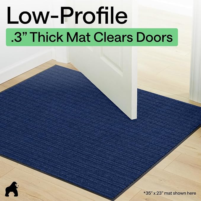 GORILLA GRIP Waterproof Traffic Guard Door Mat, Indoor Outdoor Heavy Duty - Image 9