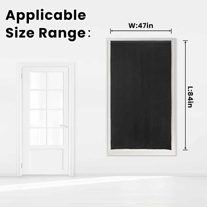 Adhesive Blackout Curtains- Self Stick Curtain No Rod Needed Easy to Hang - Image 7