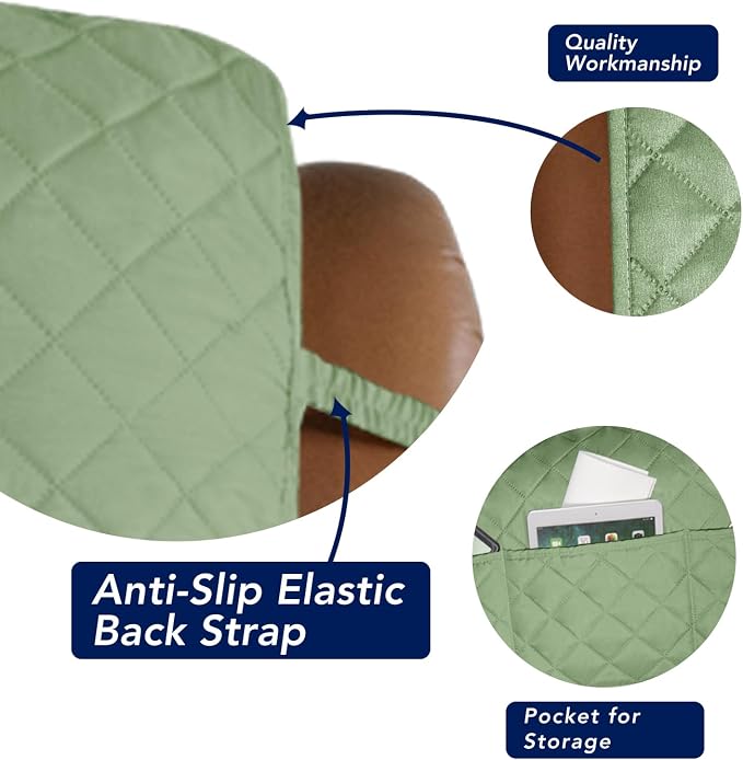 PureFit Reversible Recliner Chair Covers Couch Covers - Image 3