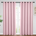 Yakamok Room Darkening Curtains 62x84 inch Long Pink-Living Room | 2 panels by Yakamok