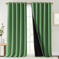 NICETOWN 100% Blackout Blinds, 70 inches x 108 inches, Forest Green, Laundry by NICETOWN