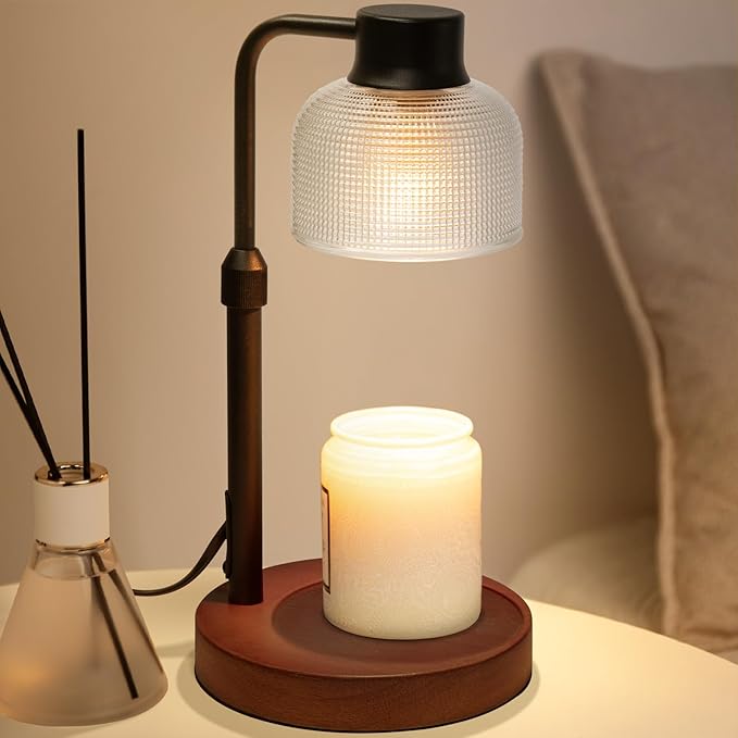 KLL Candle Warmer Lamp with Timer: Christmas Gifts for Women - Birthday Gifts for Women Mom - Vintage Home Decor - House Warming Gifts for New Home - Wax Warmer for Jar Candles