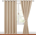 Blackout Curtains for Bedroom, 60 x 84 Inches Long, 2 Panels | Thermal by Hiasan