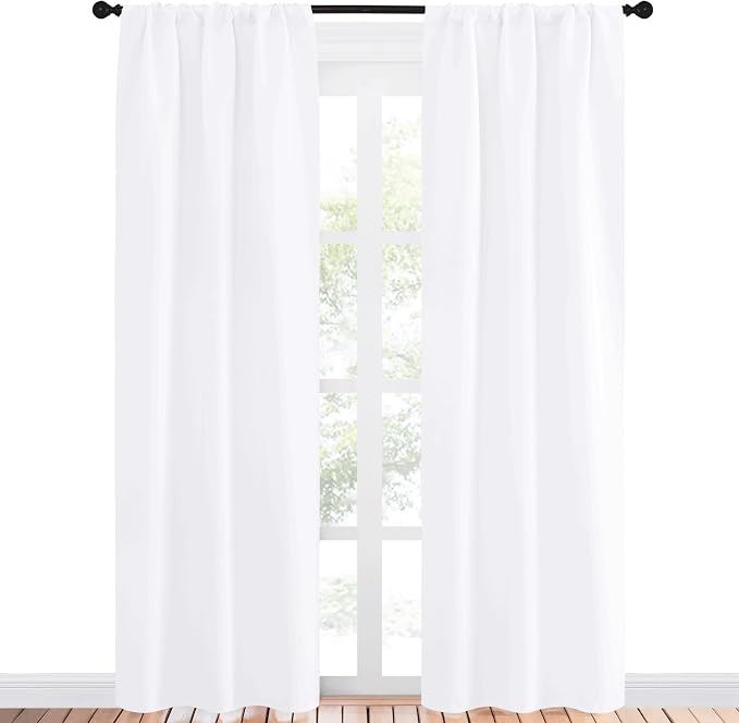 NICETOWN White Bedroom Curtain Panels - Image 2