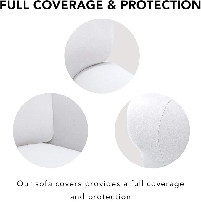 PureFit Stretch Loveseat Covers Fleece Couch Covers - Image 3