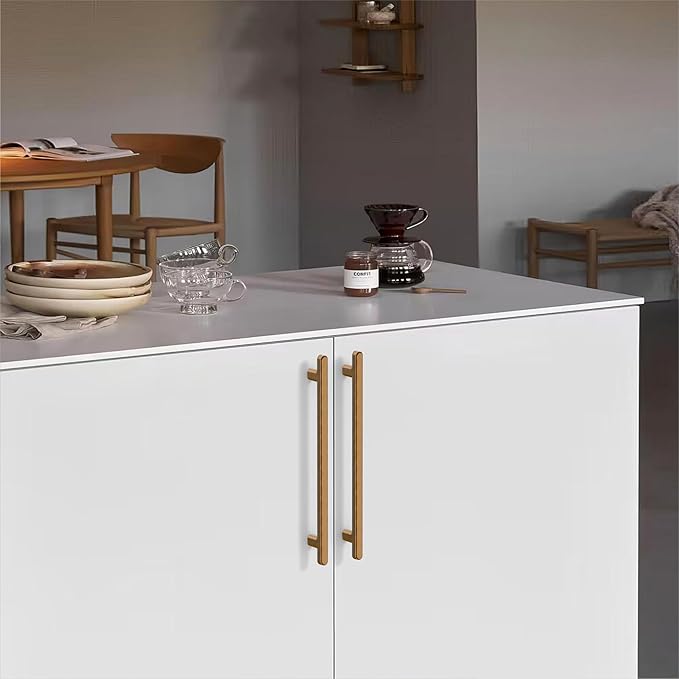 10 Pack 7.5 Inch(192mm) Kitchen Cabinet Handles Antique Brass Cabinet Pulls Vintage Retro Kitchen Cabinet Hardware Drawer Pulls for Cupboard Wardrobe