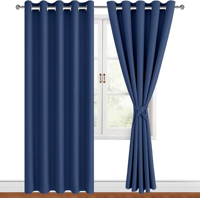 Blackout Curtains for Bedroom, 60 x 84 Inches Long, 2 Panels | Thermal - Image 8