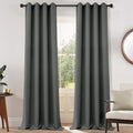 Yakamok Room Darkening Curtains 52x108 inch Length Dark Grey-Living Room | 2 by Yakamok