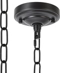 5.16Inch Light Canopy Kit with 6 Feet Chain, Ceiling Plate for Chandelier with Mounting Hardware, Iron Ceiling Canopy Kit for Pendant Light, Easy to Install