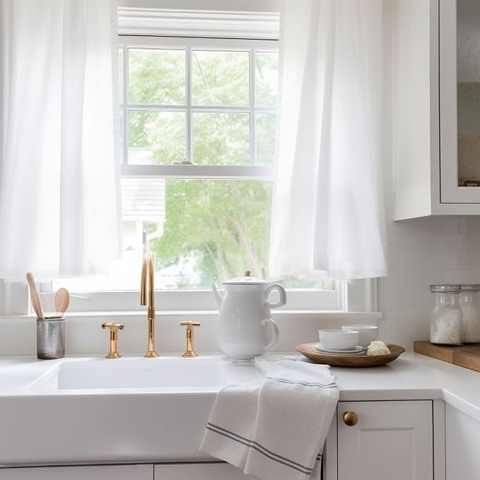 YoungsTex Small Linen Curtains 36 Inches Length - Image 7