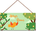 Personalized Singing Bird Little Man Cave Sign For Boys Room Bedroom Custom Name Kids Toddler Baby Nursery Door Plaque Happy Wall Art Decor for Girls Room