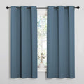 NICETOWN Smoky Blue Blackout Curtains 68 inches Length by NICETOWN