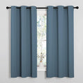 NICETOWN Smoky Blue Blackout Curtains 40 inches Length by NICETOWN