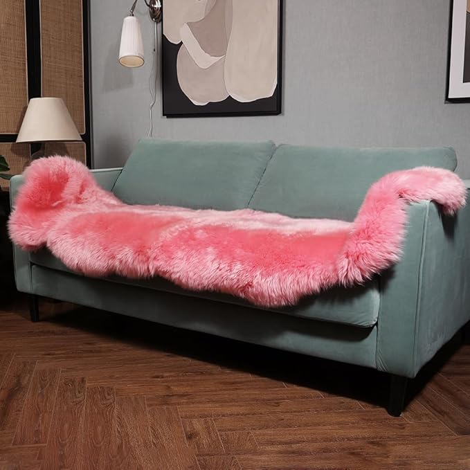 IRIWOOL Premium Genuine Fur Sheepskin Rug Real Australia Sheepskin Natural by IRIWOOL