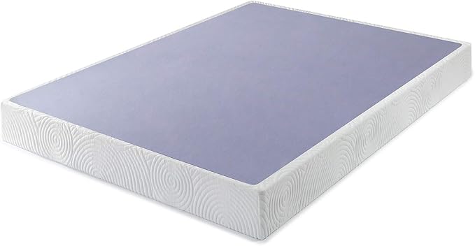 ZINUS Metal Box Spring with Wood Slats, 7.5 Inch Mattress Foundation, Sturdy Steel Structure, Easy Assembly, King