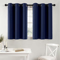 MIULEE Blackout Curtains for Bedroom 2 Panels 40 x 36 Inch Long Navy Blue | by MIULEE