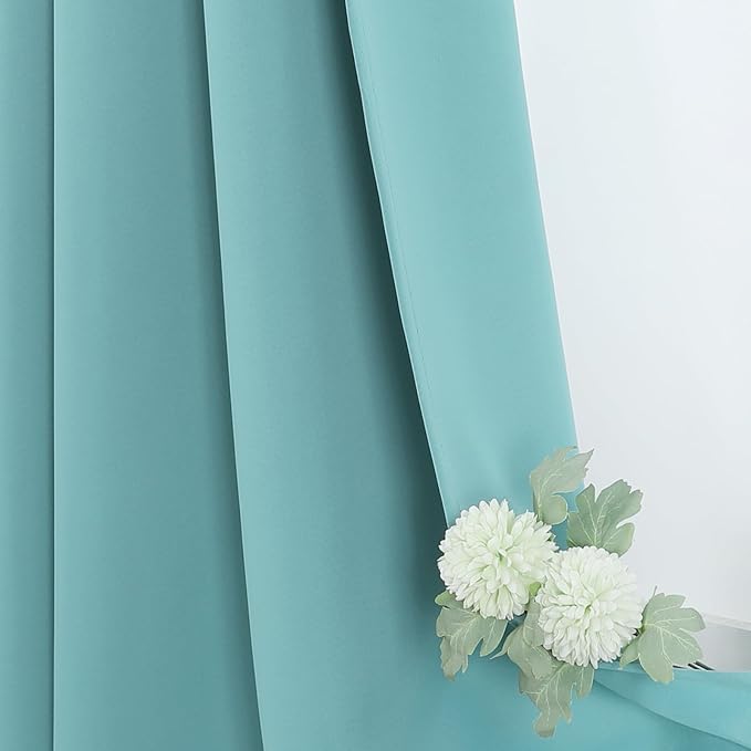 ChrisDowa Blackout Curtains for Bedroom and Living Room 63 Inches Long | 2 - Image 6