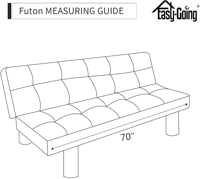 Easy-Going Reversible Couch Cover, Large Futon Sofa, Light Gray/Ivory | Machine - Image 9