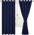 Blackout Curtains for Bedroom, 60 x 63 Inches Length, Window Curtains for by Hiasan