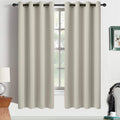Yakamok Room Darkening Curtains 52x63 inch Length Stone-Living Room | 2 panels by Yakamok