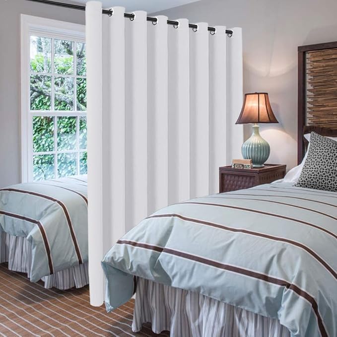 H.VERSAILTEX Patio White Curtains 100 x 102 Inches - Image 2