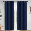 Yakamok Room Darkening Curtains 42x84 inch Length Navy Blue-Living Room | 2 by Yakamok