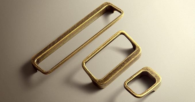 Goo-Ki Antique Brass Cabinet Pulls with Hole Center 2.5''(64MM),Retro Zinc Alloy Drawer Pulls for Drawer,Wardrobe,Cupboard,6 Pack