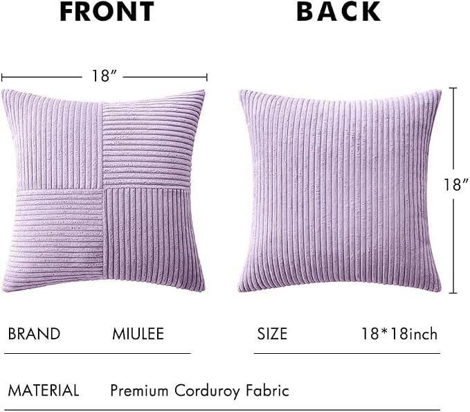MIULEE Purple Decorative Throw Pillow Covers - Image 6