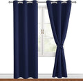 Blackout Curtains for Bedroom, 42 x 84 Inch, 2 Panels | Thermal Insulated & by Hiasan