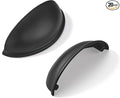 khtumeware 20 Pack 2-1/2" Drawer Pulls Matte Black Cabinet Cup Pulls Kitchen Hardware Cabinet Handles Drawer Handles Knobs 2.5 inch Hole Center