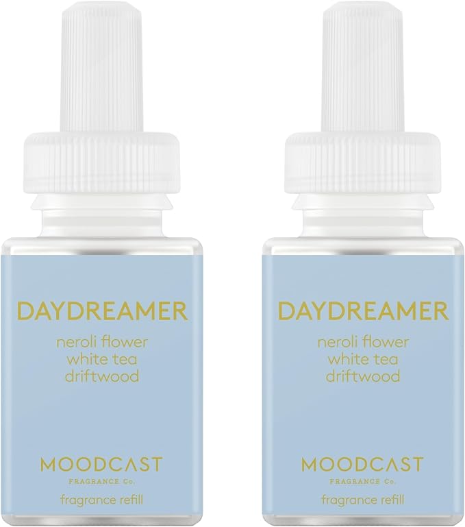 Pura & Moodcast Home Scent Refill - Smart Home Air Diffuser - Up to 120-Hours of Luxury Fragrance per Refill - Home Essential - Clean & Safe Diffuser Fragrance - 2 Pack, Daydreamer