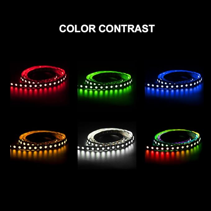 BTF-LIGHTING WS2812B IC RGB 5050SMD Pure Gold Individual Addressable LED Strip 3.28FT 100LED 100Pixel/m Flexible Full Color IP30 DC5V for DIY Chasing Color Project(No Adapter or Controller)