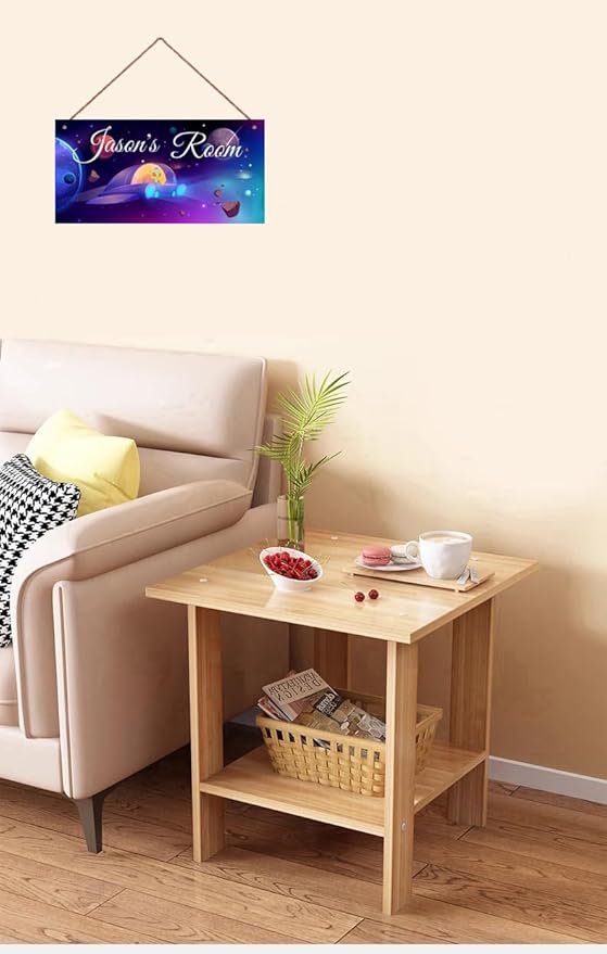 Personalized Signs Universe Spacecraft Sign Galaxy Sign For Kids Room Wall Art Décor Outer Space Theme Nursery Wall Decor For Boys Room Girls Bedroom