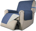 Easy-Going Reversible Couch Cover, Recliner 22 in, Dark Blue/Ivory | Machine by Easy-Going