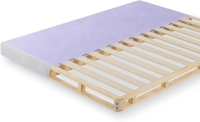 ZINUS Edgar 4 Inch Wood Box Spring, Mattress Foundation, Sturdy Wood Structure, Low Profile, Easy Assembly, King