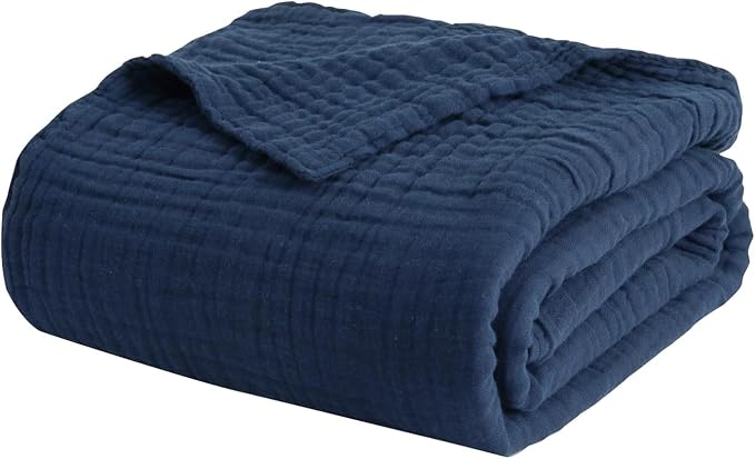 EMME Muslin Blankets for Adults Throw Blanket for Couch Breathable Gauze Soft - Image 8
