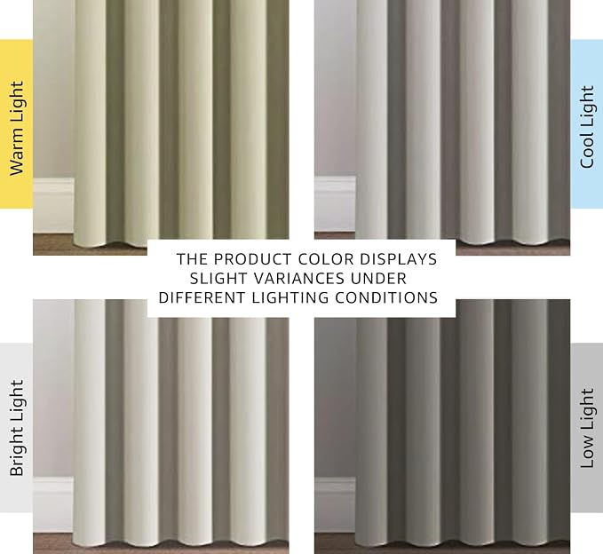 H.VERSAILTEX Blackout Patio Curtains 100 x 90 Inches - Image 3