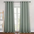 NICETOWN Sage Green Room Darkening 102 inch Curtains, Grommet Thermal Curtains by NICETOWN