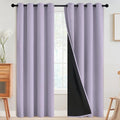 SimpleHome Lilac 100% Blackout Curtains Room Darkening Living Room 96 Inch | by SimpleHome