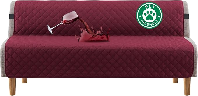Turquoize 100% Waterproof Futon Cover Futon Slipcover Washable Armless Sofa Bed by Turquoize