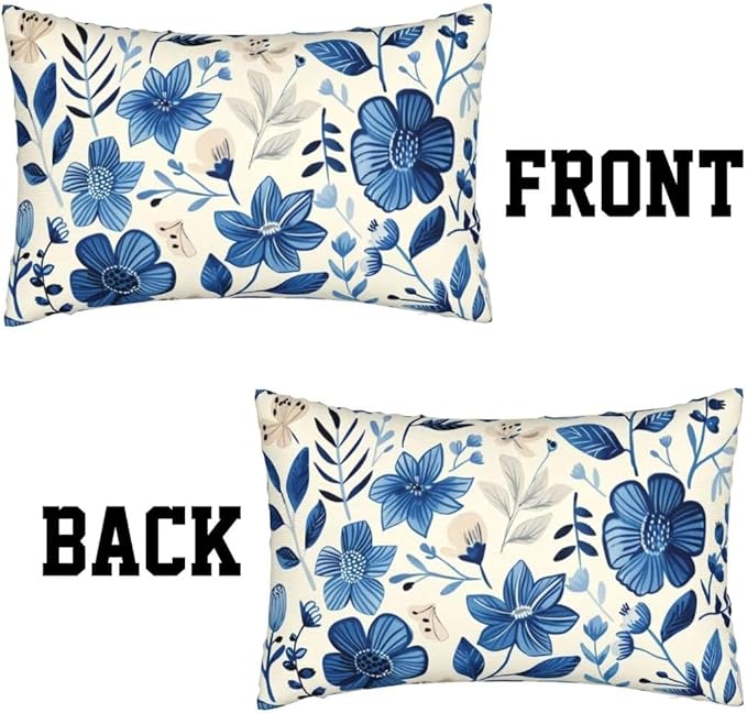 Throw Pillow Covers 28 x 35 Pillow Covers Set of 2 Couch Pillows for Living Room, Blue Throw Pillows with Invisible Zipper, Linen Accent Pillows Decorative Pillows Farmhouse Decor, Scandinavian J334