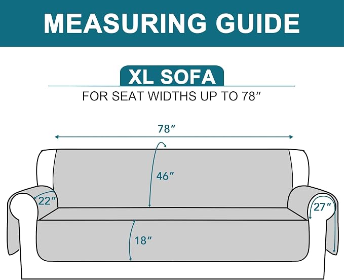 Turquoize 100% Waterproof Sofa Covers Couch Cover Sofa Cover - Image 5