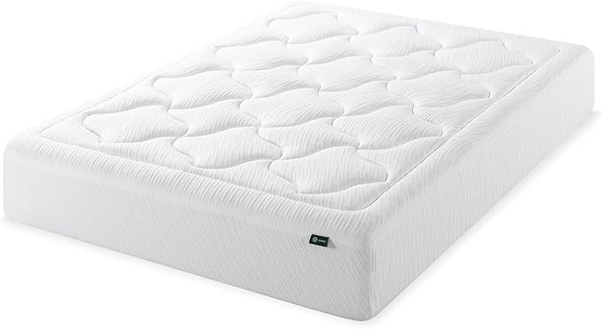 ZINUS 12 Inch Cloud Memory Foam Mattress, King, Fiberglass Free, Pressure Relieving, Mattress in A Box, CertiPUR-US Certified, White