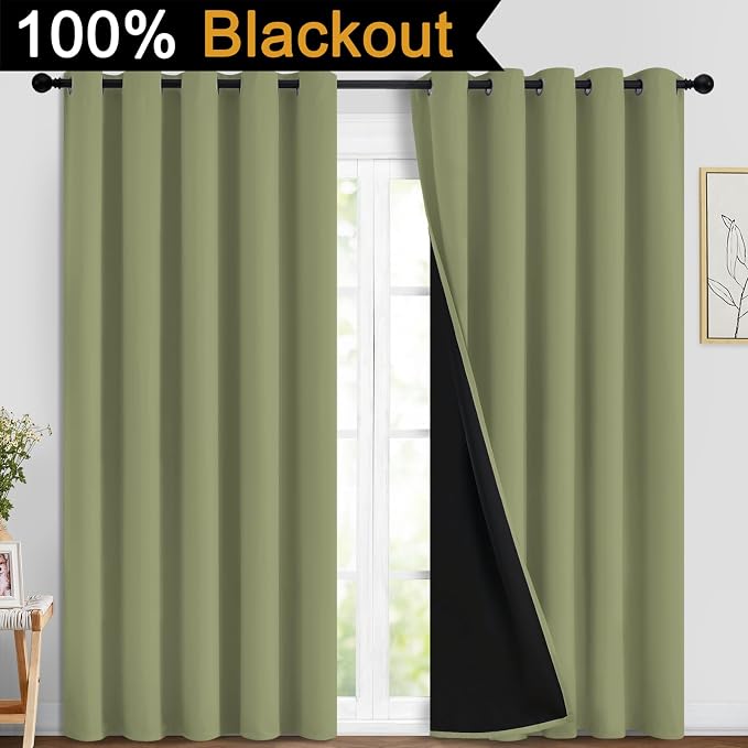 Yakamok Sage Blackout Curtains 84 Inches Long - Image 2