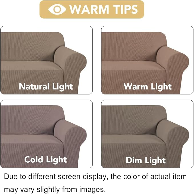 H.VERSAILTEX Stretch Couch Cover Loveseat Covers - Image 3