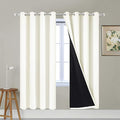 Yakamok Cream 100% Blackout Curtains 72 Inches Long by Yakamok
